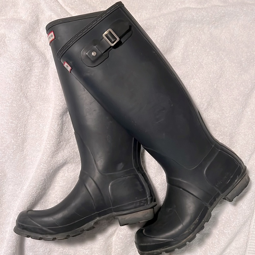 Hunter Rain Boots, Navy Blue
